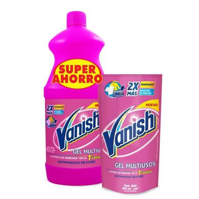 Quitamanchas Vanish Gel Rosa 900ml. + 400ml.