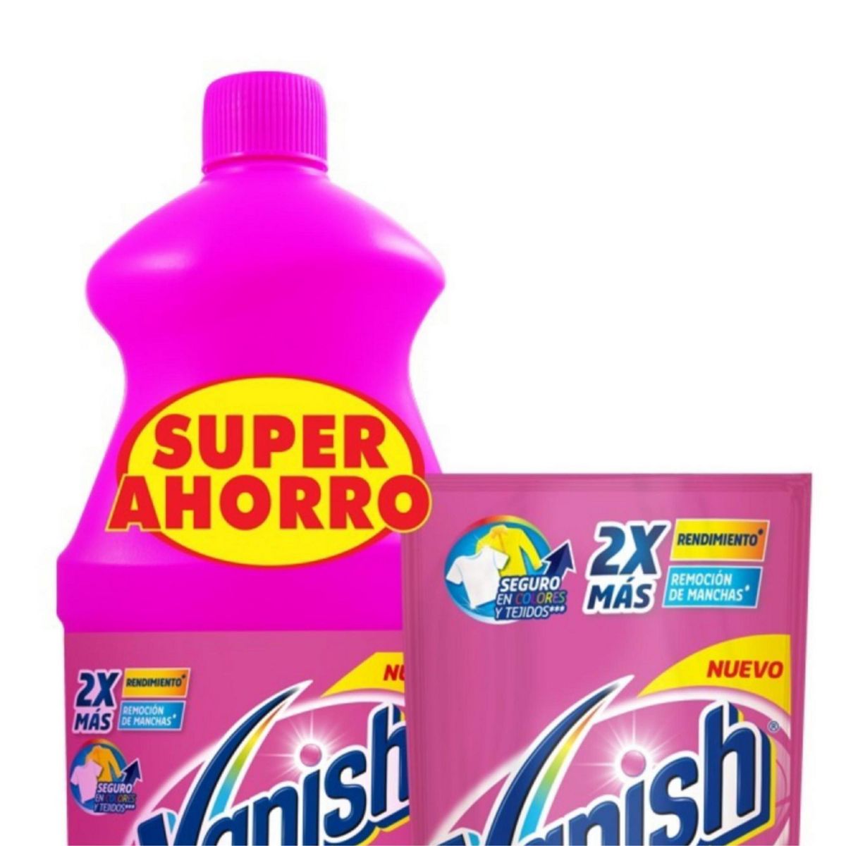 VANISH - Quitamanchas Vanish Gel Rosa 900ml. + 400ml.