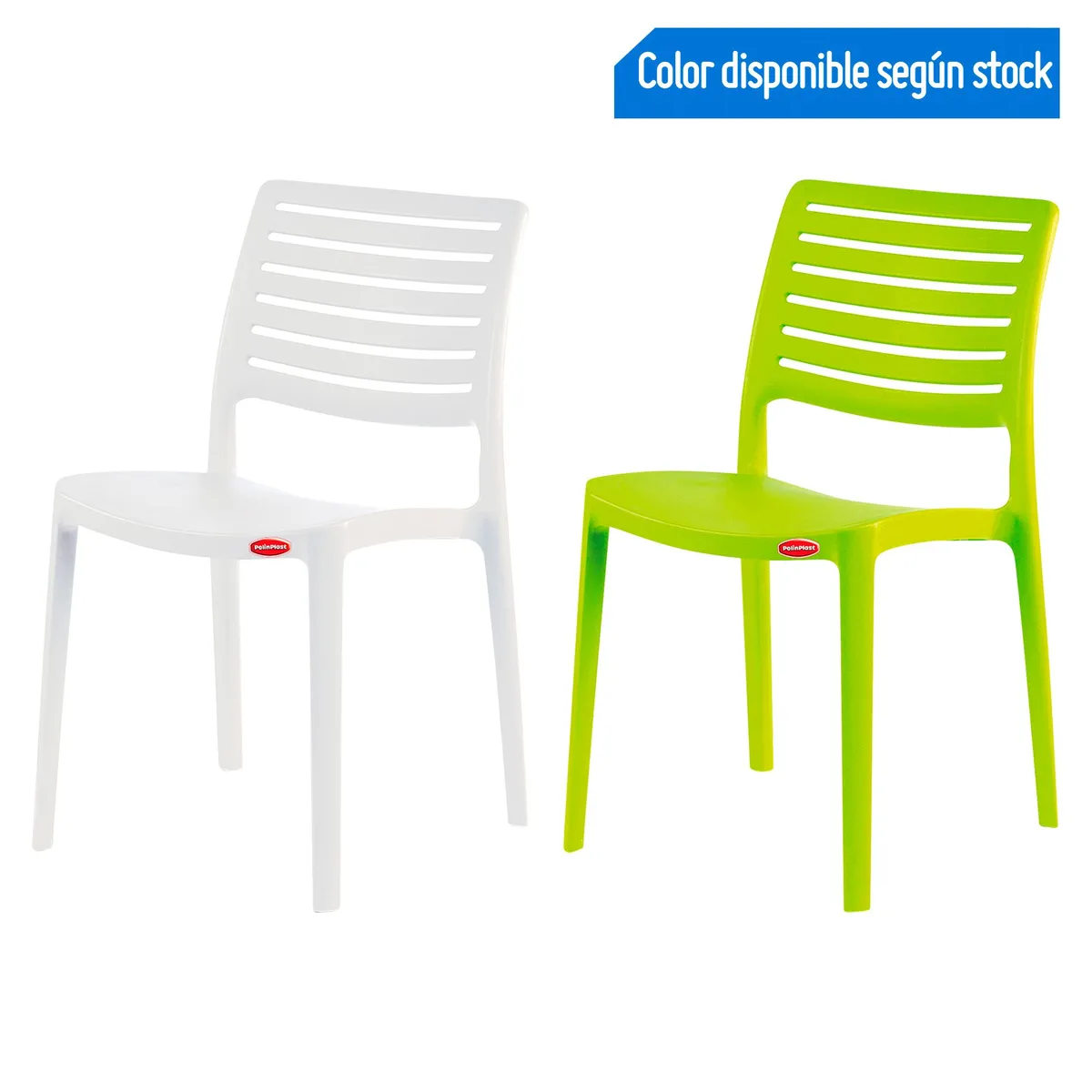 POLINPLAST - Silla de Plástico Kasal Colores Variados