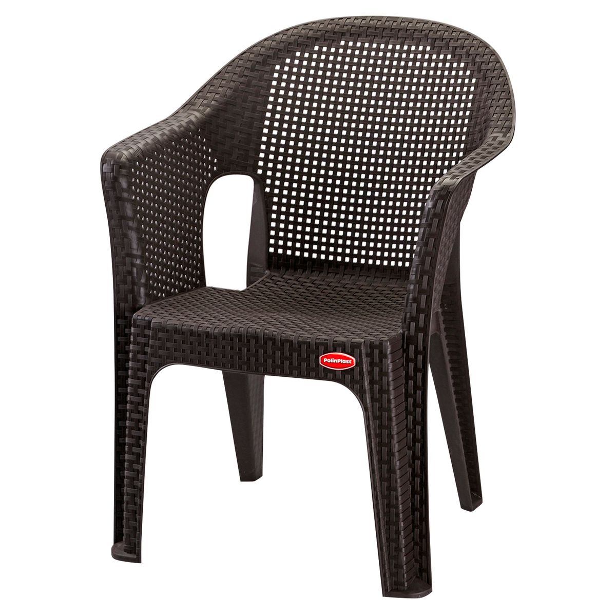 POLINPLAST - Sillón de Plástico Mimbre Tipo Ratan