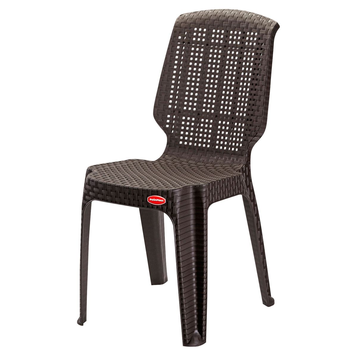 POLINPLAST - Silla de Plástico Mimbre Tipo Ratan