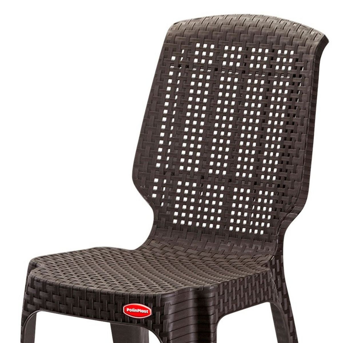 POLINPLAST - Silla de Plástico Mimbre Tipo Ratan