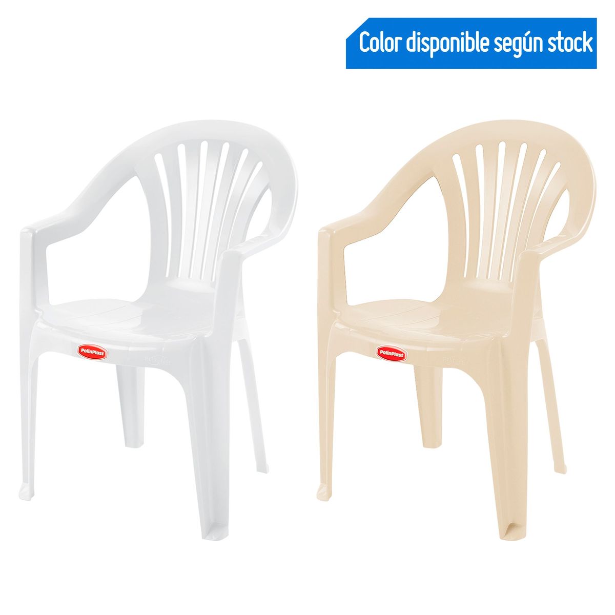 POLINPLAST - Silla de Plástico Salsa con Brazos