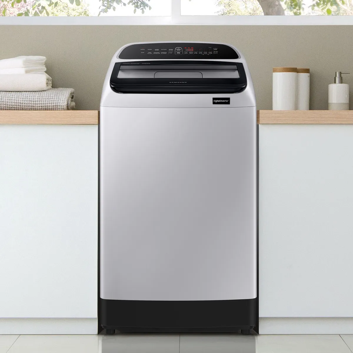 SAMSUNG - Lavadora Samsung 15 Kg WA15T5260BY Gris