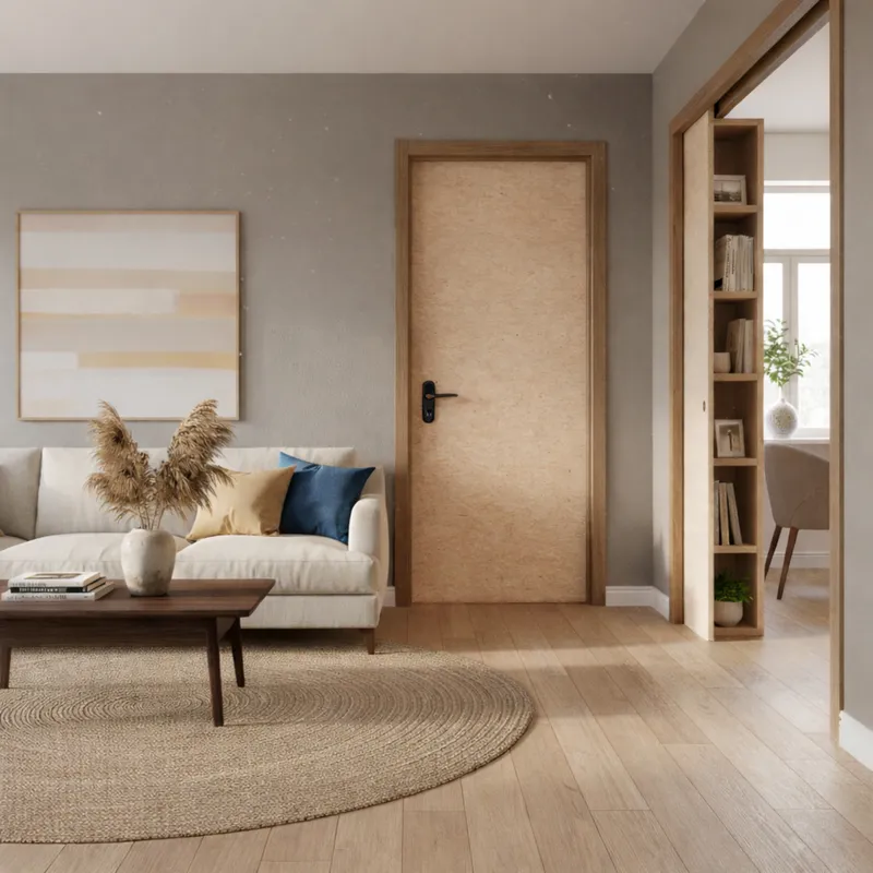 ARES - Puerta Interior HDF Lisa Natural