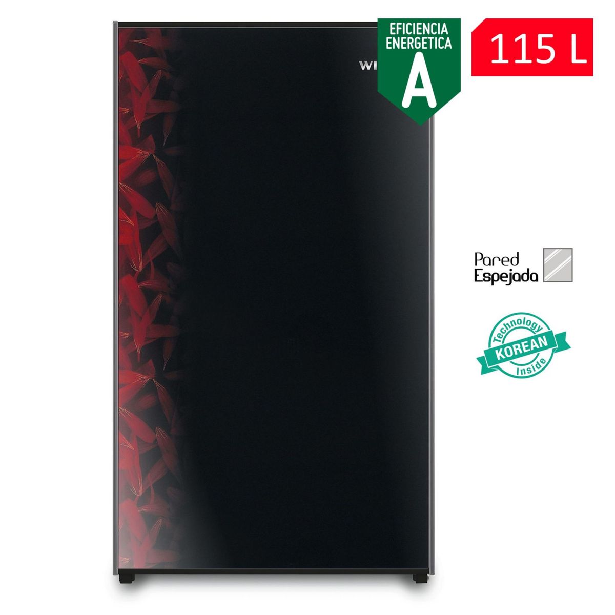 WINIA - Frigobar Winia 115 Lt WRG-120RV Negro/Vino