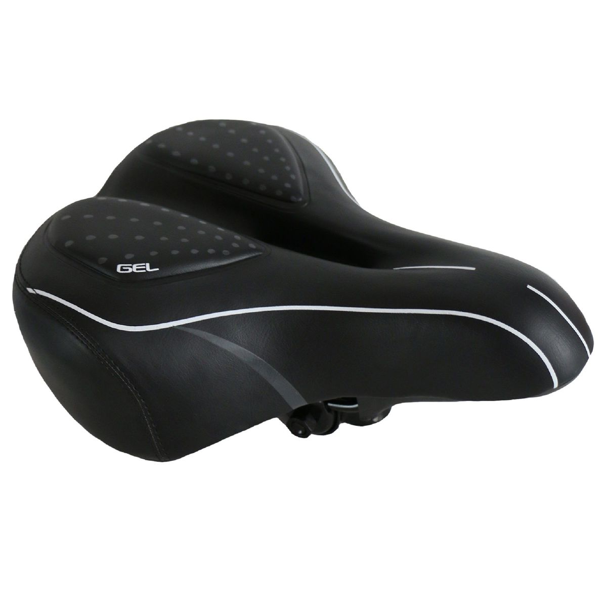 HOME TOOLS - Asiento Bicicleta Home Tools Gel con Luz Color Negro