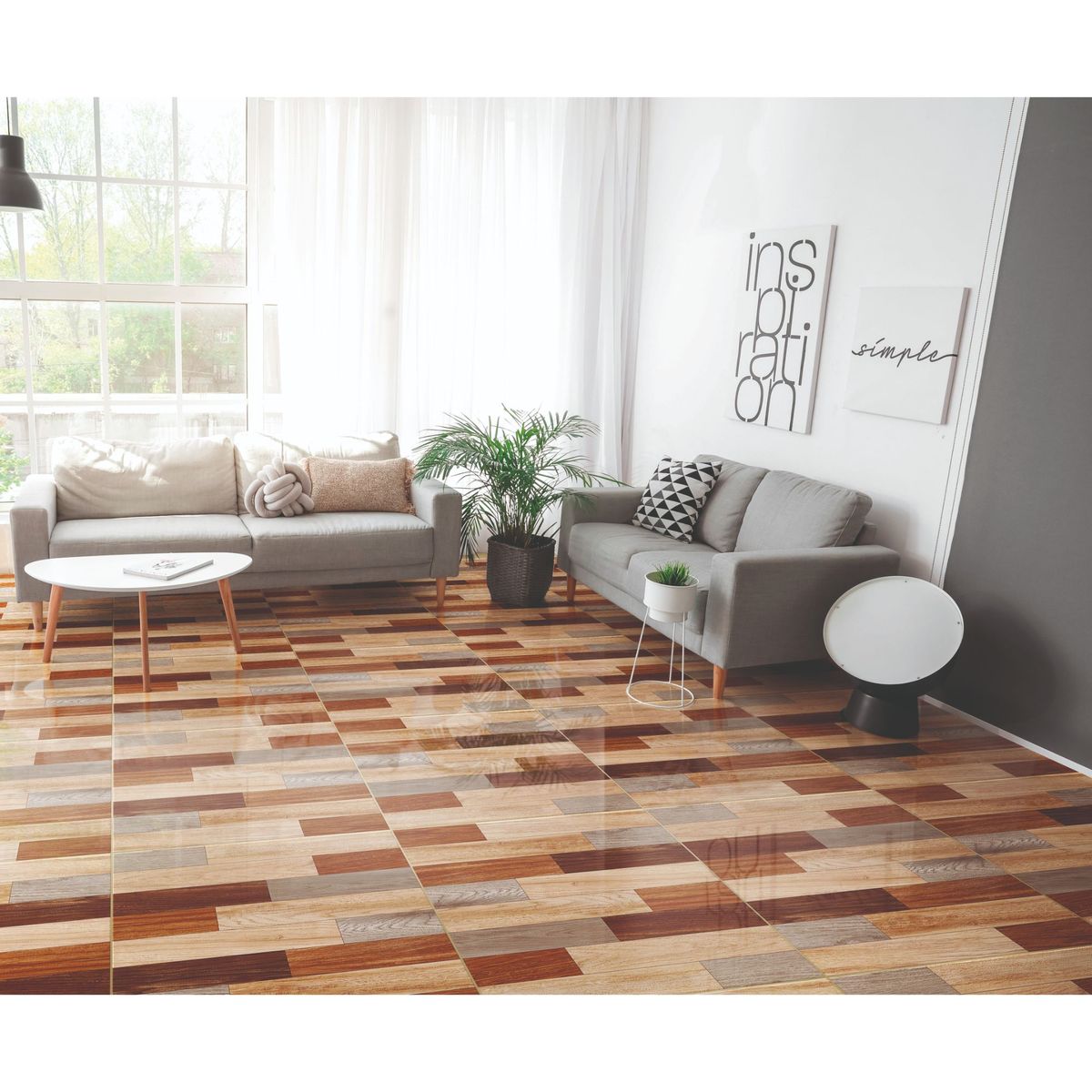 CELIMA - Cerámica Madera Cipres Beige 60x60cm 1.8m2 para piso