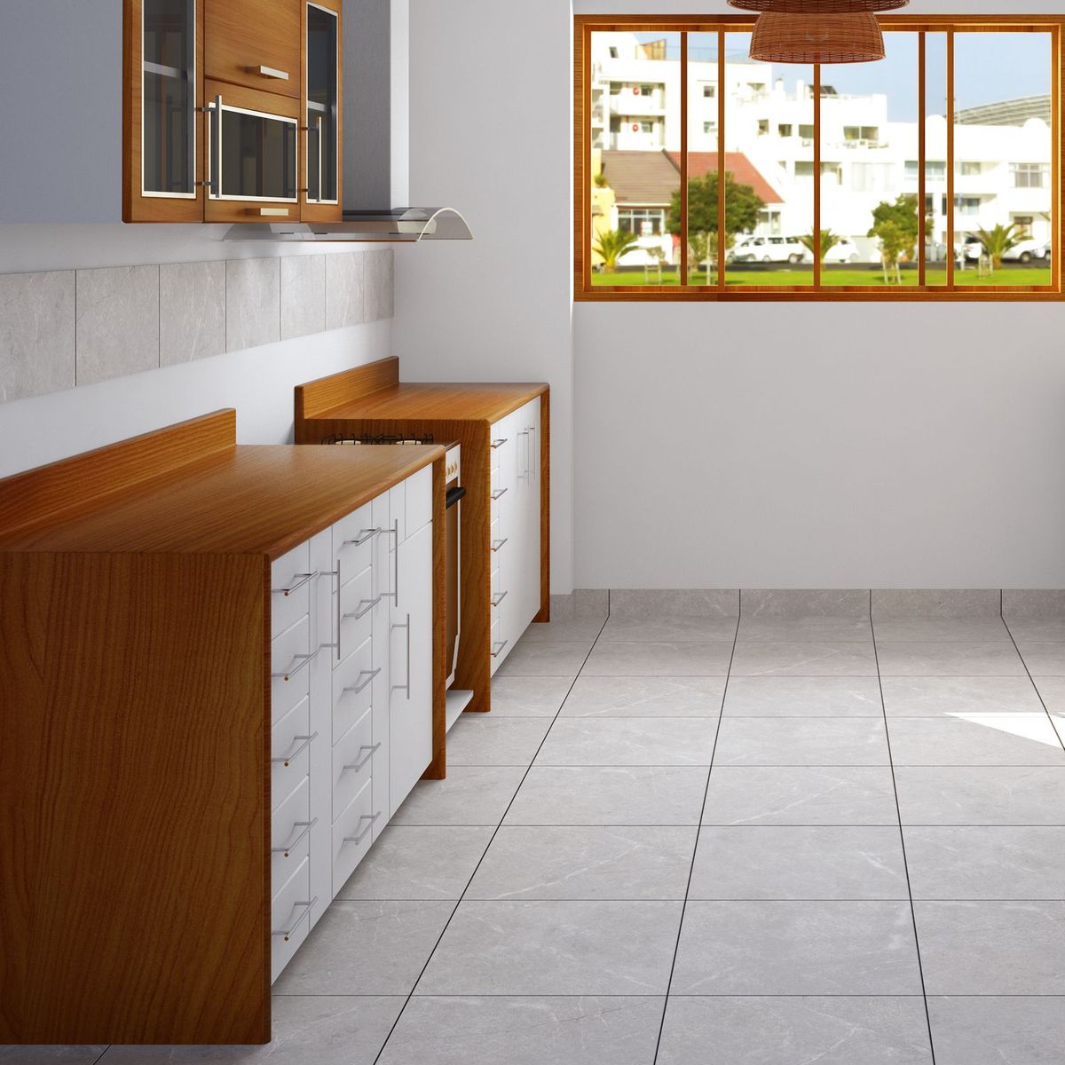 CELIMA - Porcelanato Blanco Cementicio 61x61cm 1.48m2