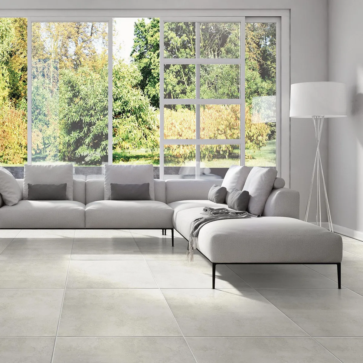 CELIMA - Gres porcelánico Blanco 60x60 Marmoladas Mate 1.48 m2