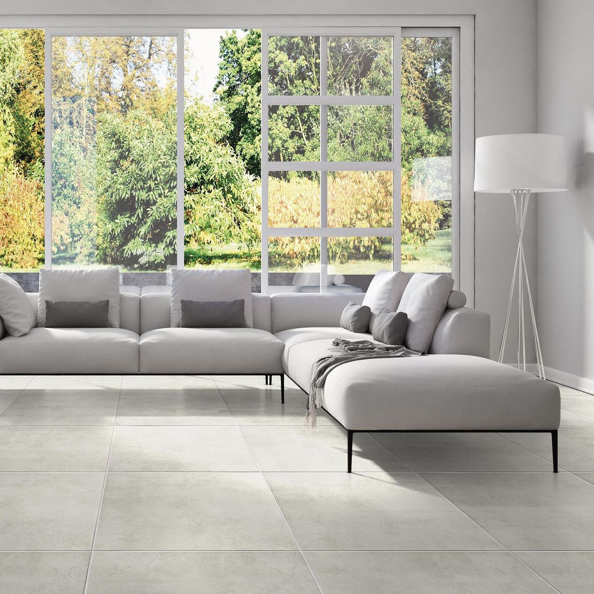 CELIMA - Gres porcelánico Blanco 60x60 Marmoladas Mate 1.48 m2