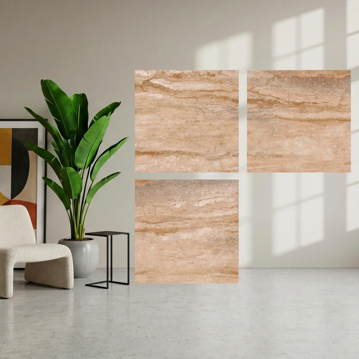 CELIMA - Cerámica Beige Marmolizado 60X60cm 1.8m2 Victoria Beige