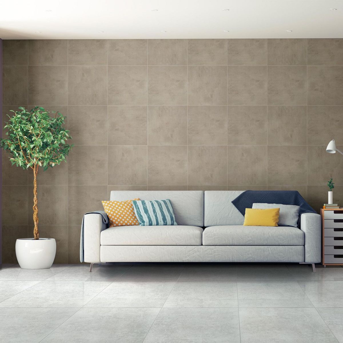 CELIMA - Ceramica Gris Cementicio 60x60cm 1.8m2