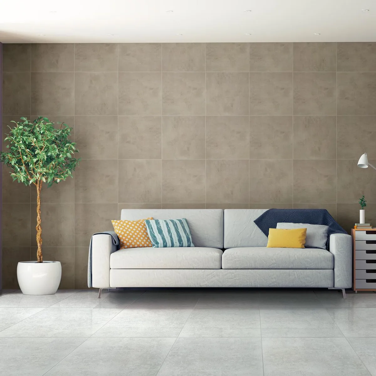 CELIMA - Ceramica Gris Cementicio 60x60cm 1.8m2