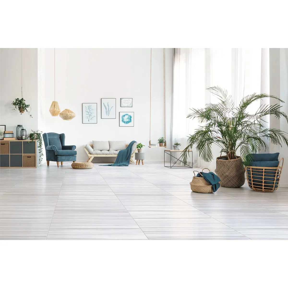 CELIMA - Cerámica Blanco 60x60 Marmoladas Brillante 1.80 m2