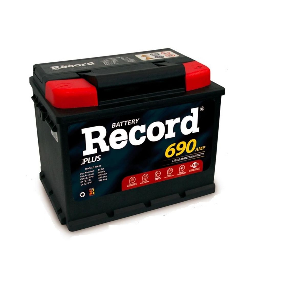 RECORD - Batería para Auto Rw 65 Plus