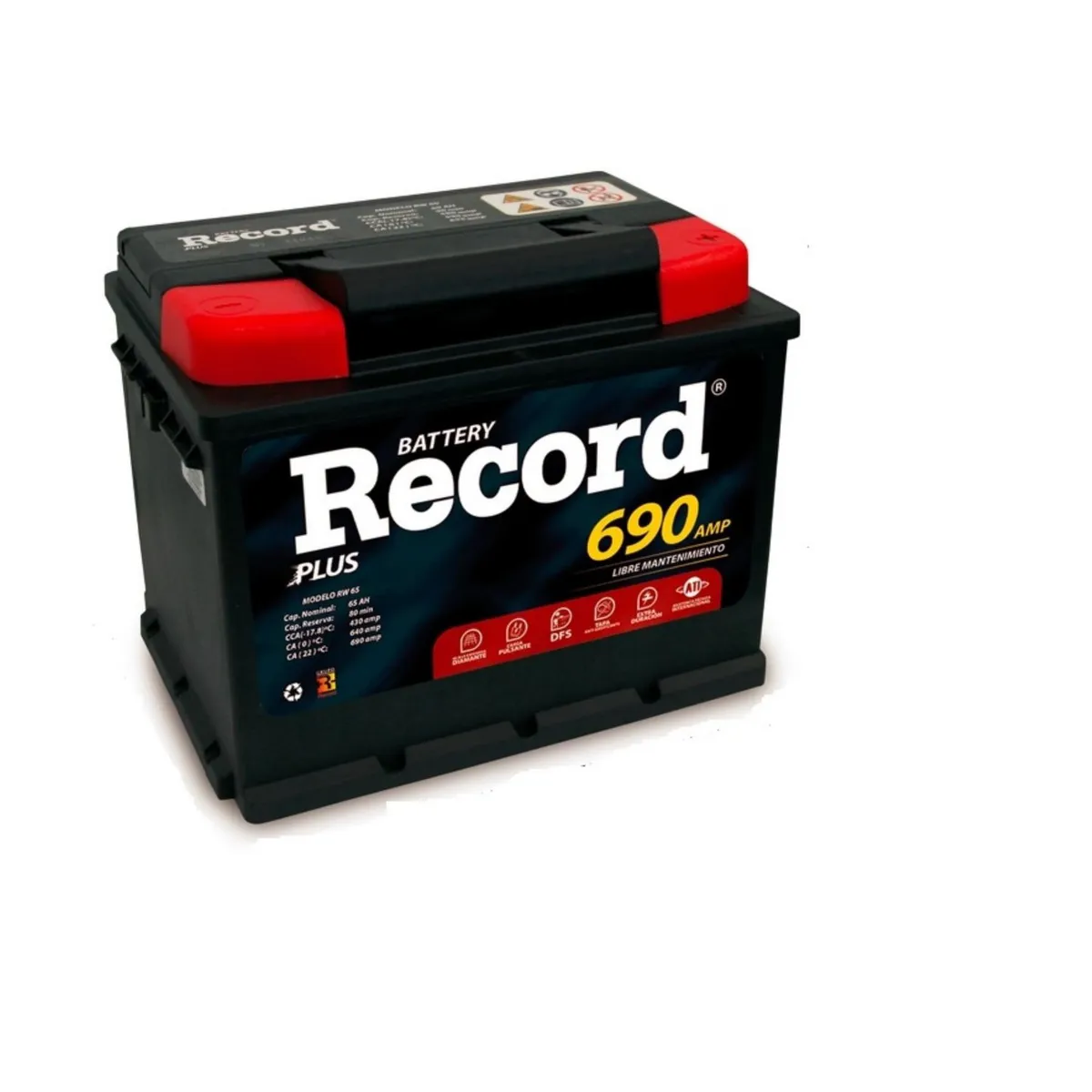 RECORD - Batería para Auto Rw 65 Plus