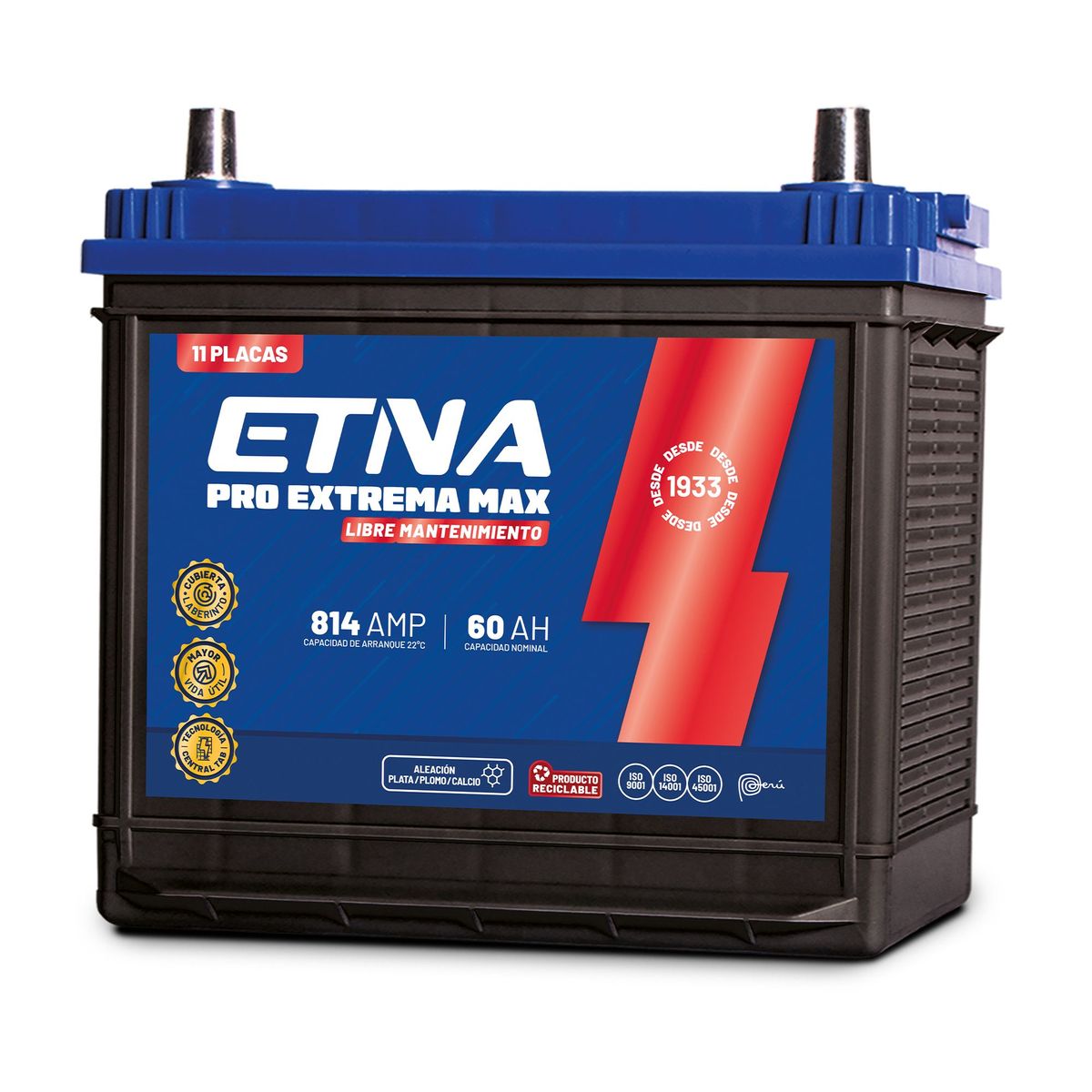 ETNA - Batería para Auto Etna 11 Placas 60Ah