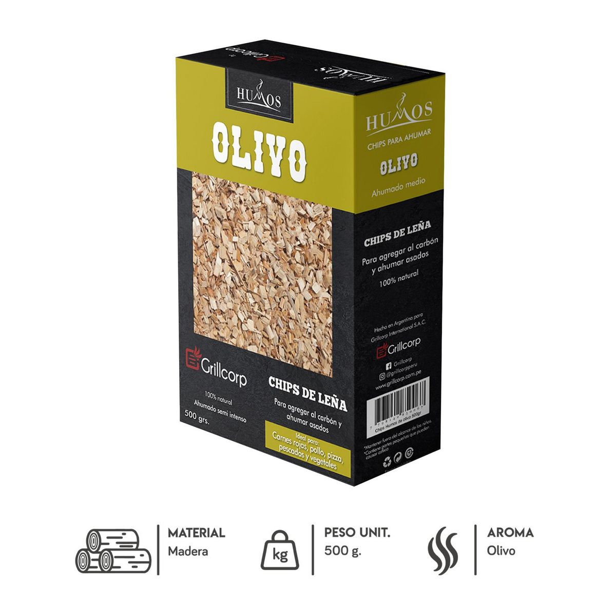 GRILLCORP - Astillas de Olivo 500gr