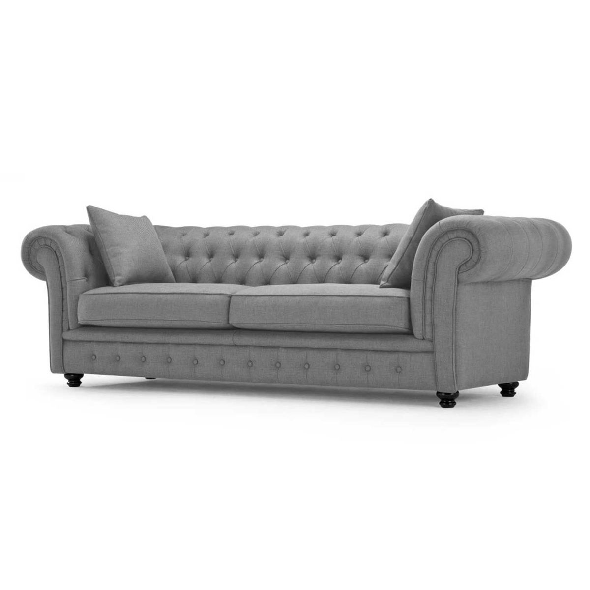 YOLODECORO - Sofá 3 Cuerpos Branagh Gris