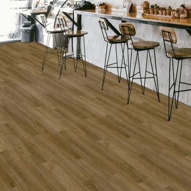 Pisos Vin�lico Familia Hickory Marr�n 1mm - Venta por metro cuadrado