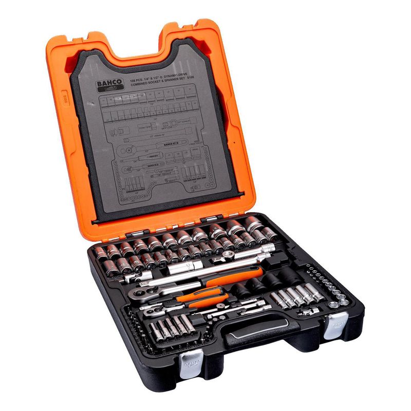 BAHCO - Set Dados Y Accesorios Bahco 1/4-1/2 108P 