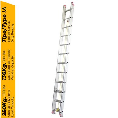 Escalera Telescpica de Aluminio 24 pasos