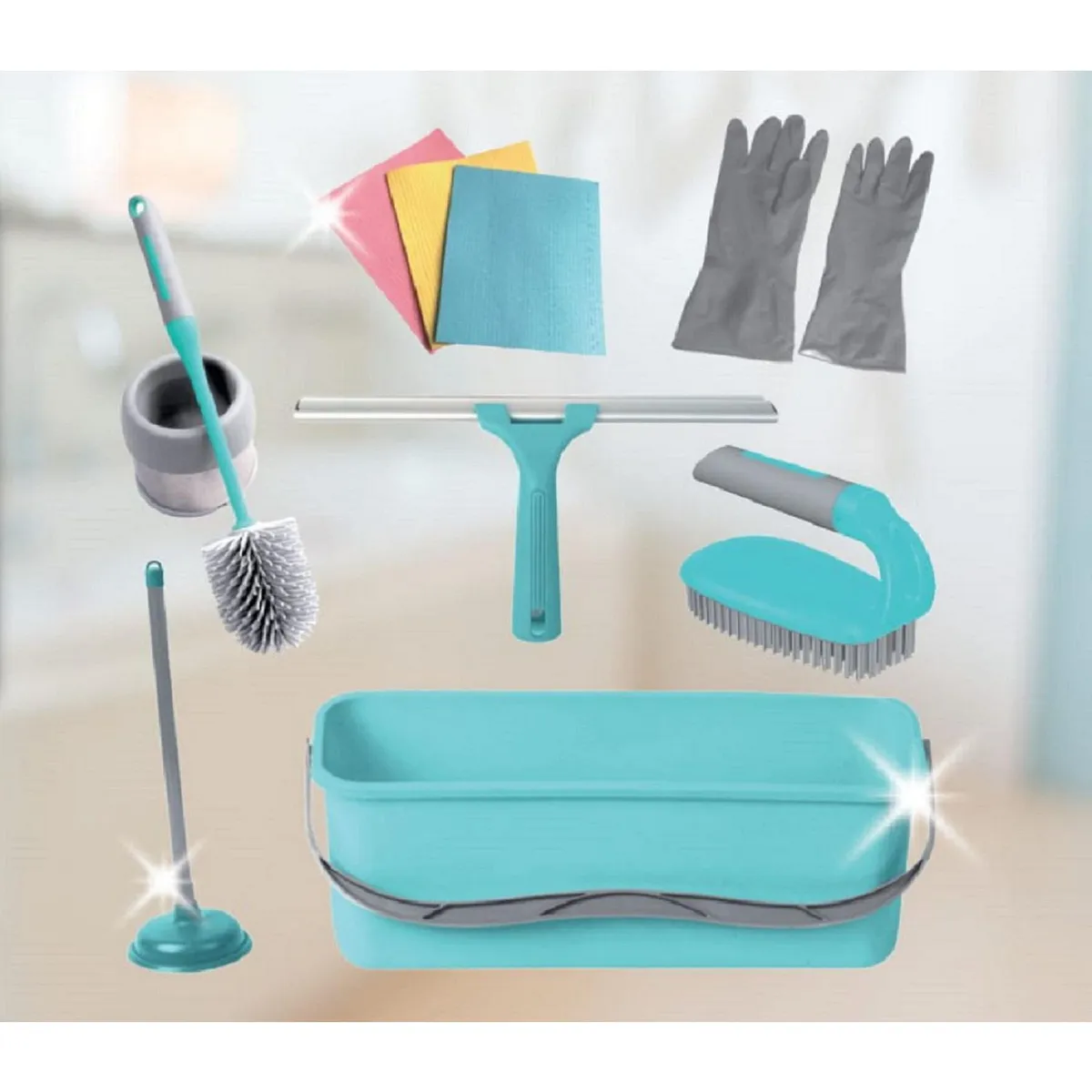 KLEINE WOLKE - Kit de Limpieza de Baño 9 piezas