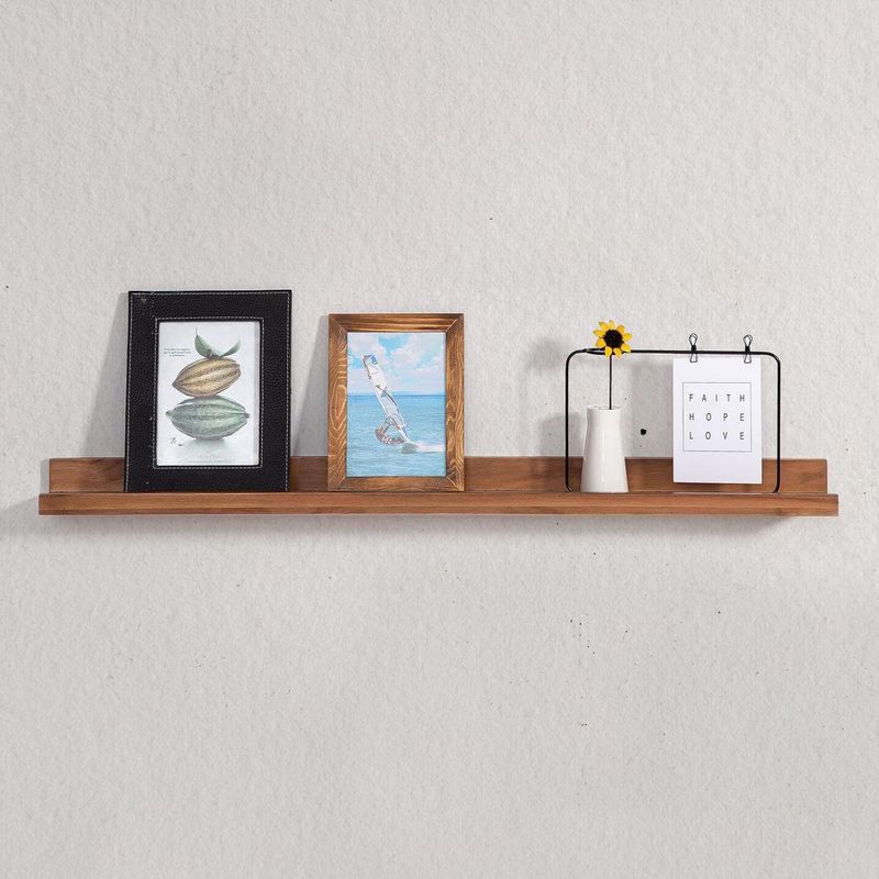 JUST HOME COLLECTION - Repisa Flotante de Melamina para Cuadros Wengue 80x10x4cm