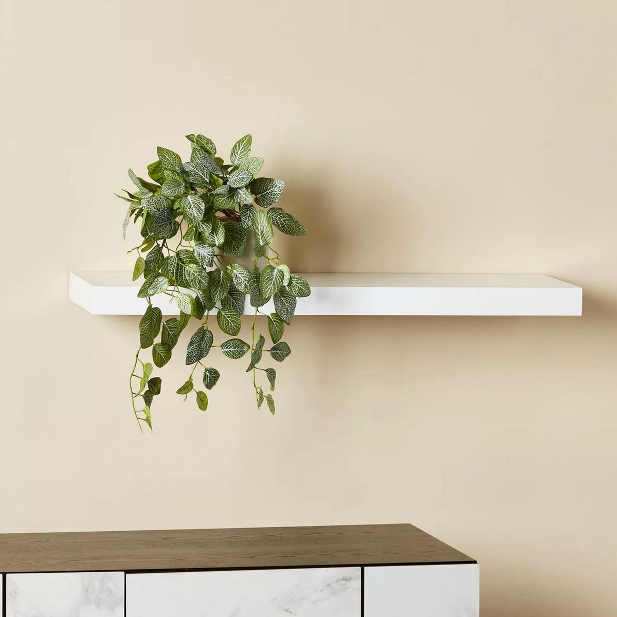 JUST HOME COLLECTION - Repisa Flotante 60x23.5x3.8cm Blanco