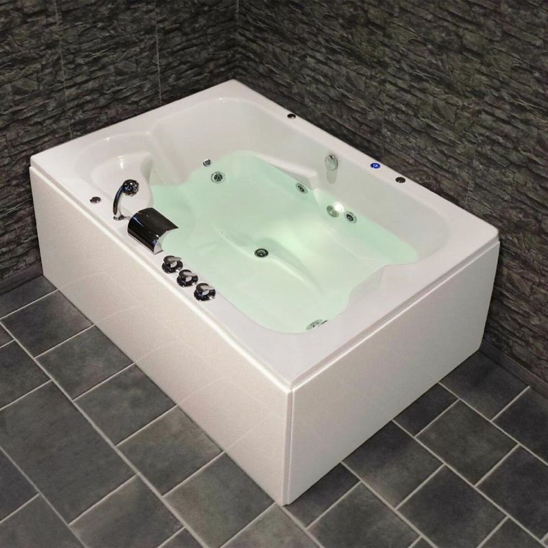  - Tina Hidromasaje Rectangular Iguazu Portable 120x180cm Blanca