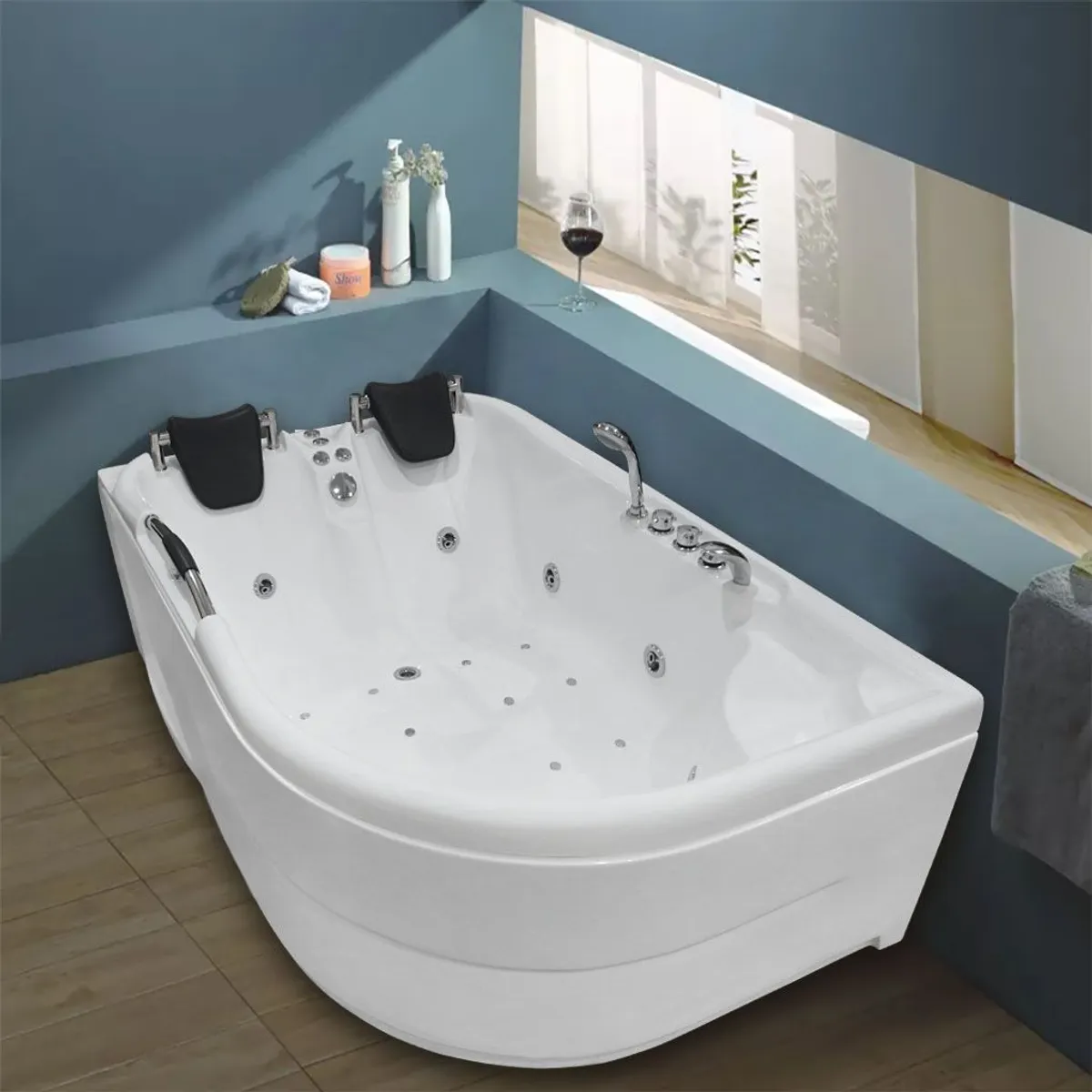 CUBA&SPA - Tina Hidromasaje Rectangular Romana 180x120cm Blanca