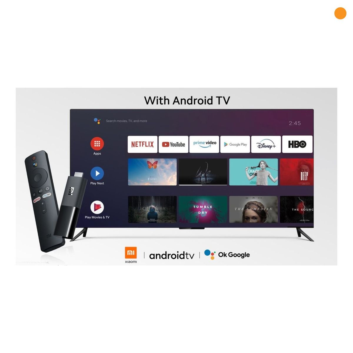 XIAOMI - Convertidor a Smart Tv Mi TV Stick