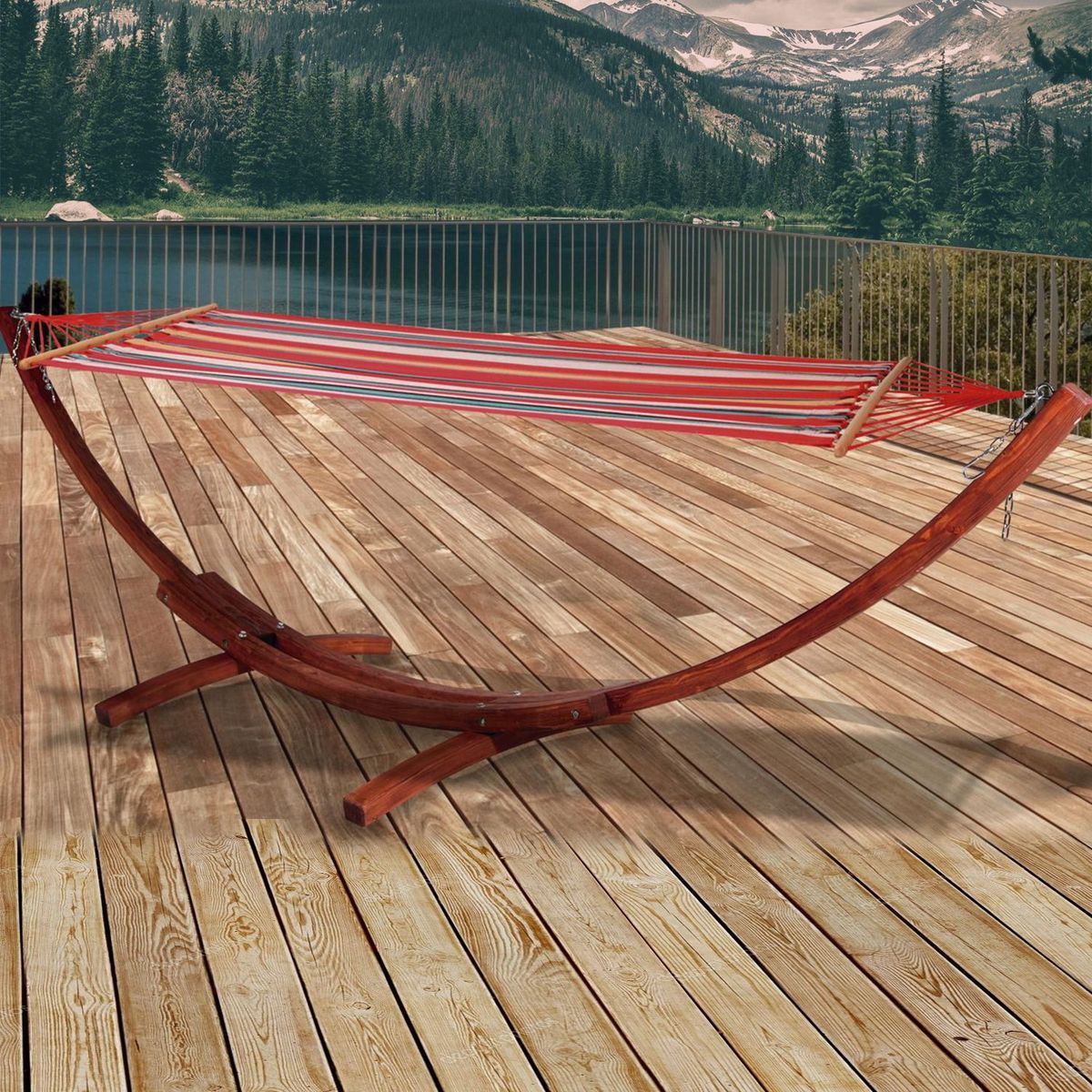 JUST HOME COLLECTION - Base para Hamaca de Madera Just Home Collection