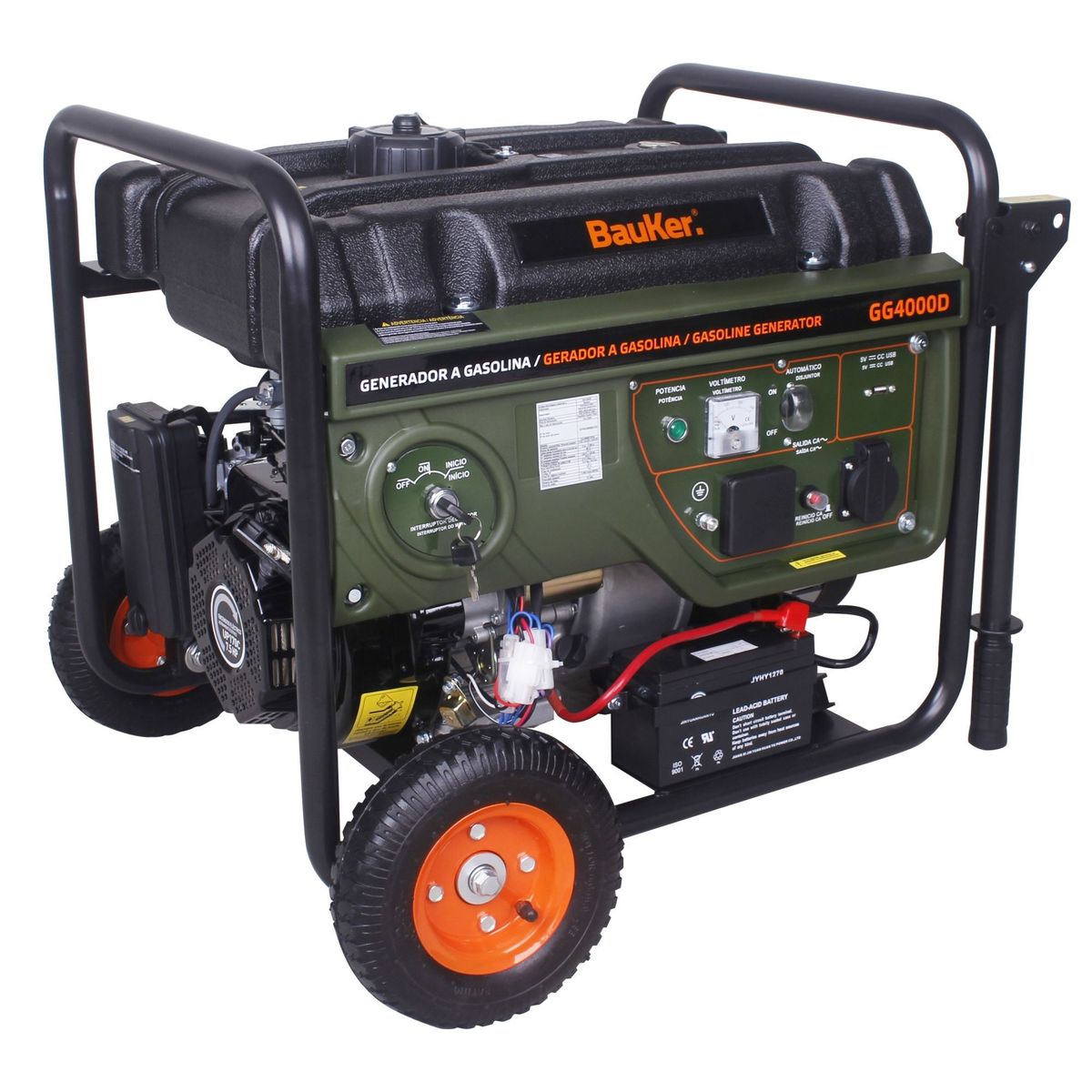 BAUKER - Generador a Gasolina 4000W Bauker