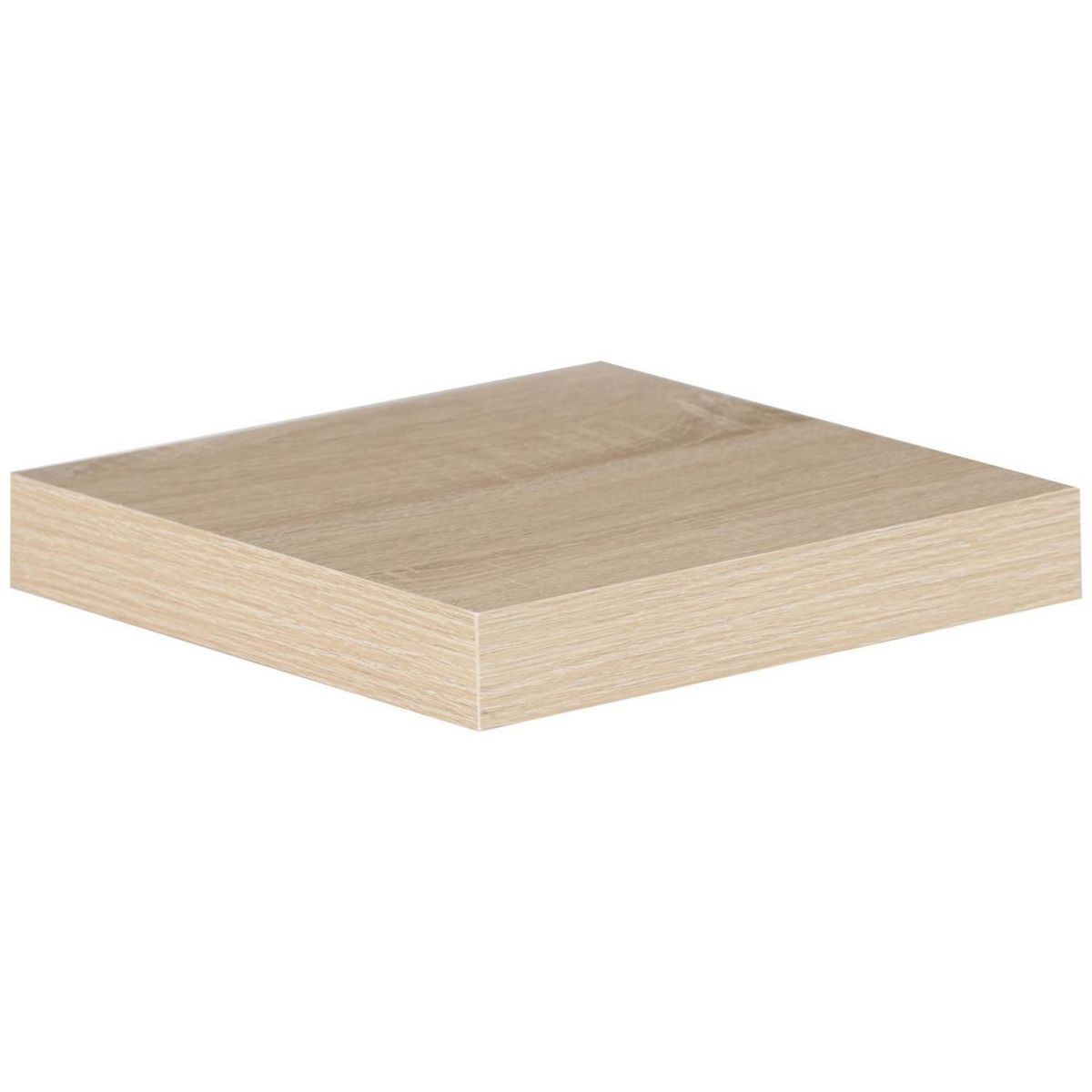 JUST HOME COLLECTION - Repisa Flotante de Melamina 25x25x3.8cm Natural