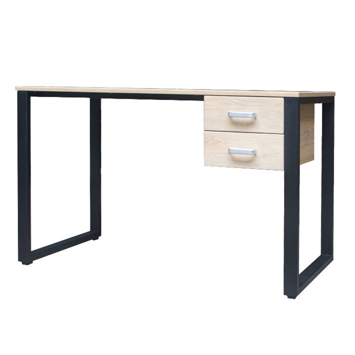 ZIYAZ - Escritorio de Oficina melamina Oh Rovere/Negro