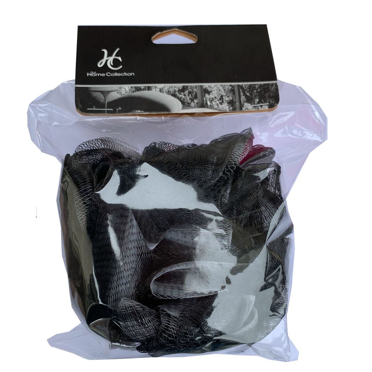 JUST HOME COLLECTION - Esponja de Baño Grande Negra