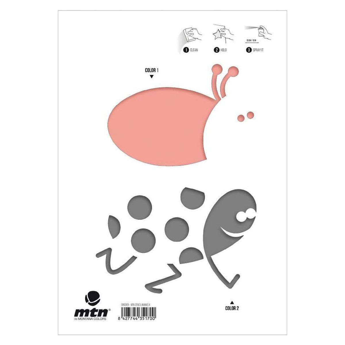 GENERICO - Adhesivos Stencil Animales 4