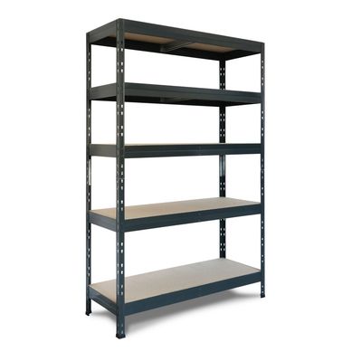 Estante de Metal Fixser 5 Niveles 50x120x176cm Gris