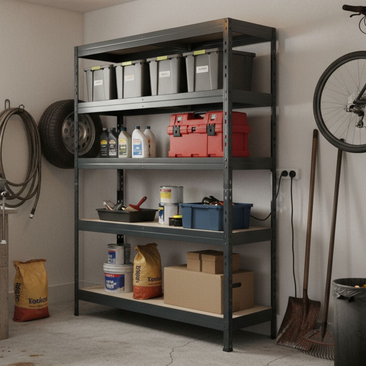 FIXSER - Estante Metal 5 Niveles 176x120x50cm 1500kg