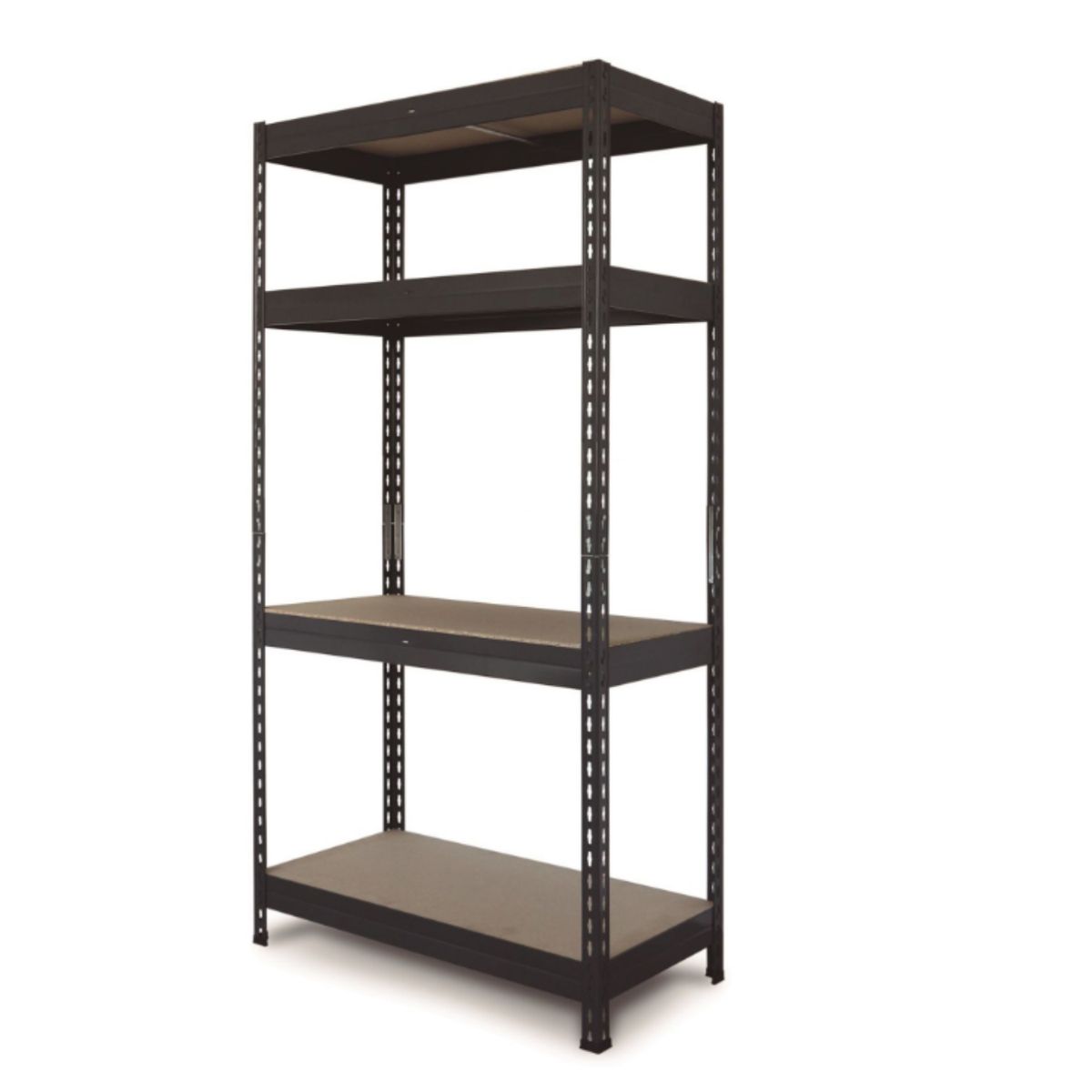 FIXSER - Estante Metal 4 Niveles 176x75x40cm Negro