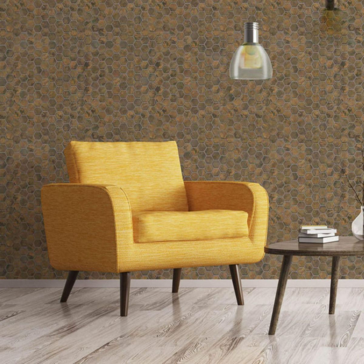 KLIPEN - Mosaico Mini Hexagon Bronze 30.6x29cm