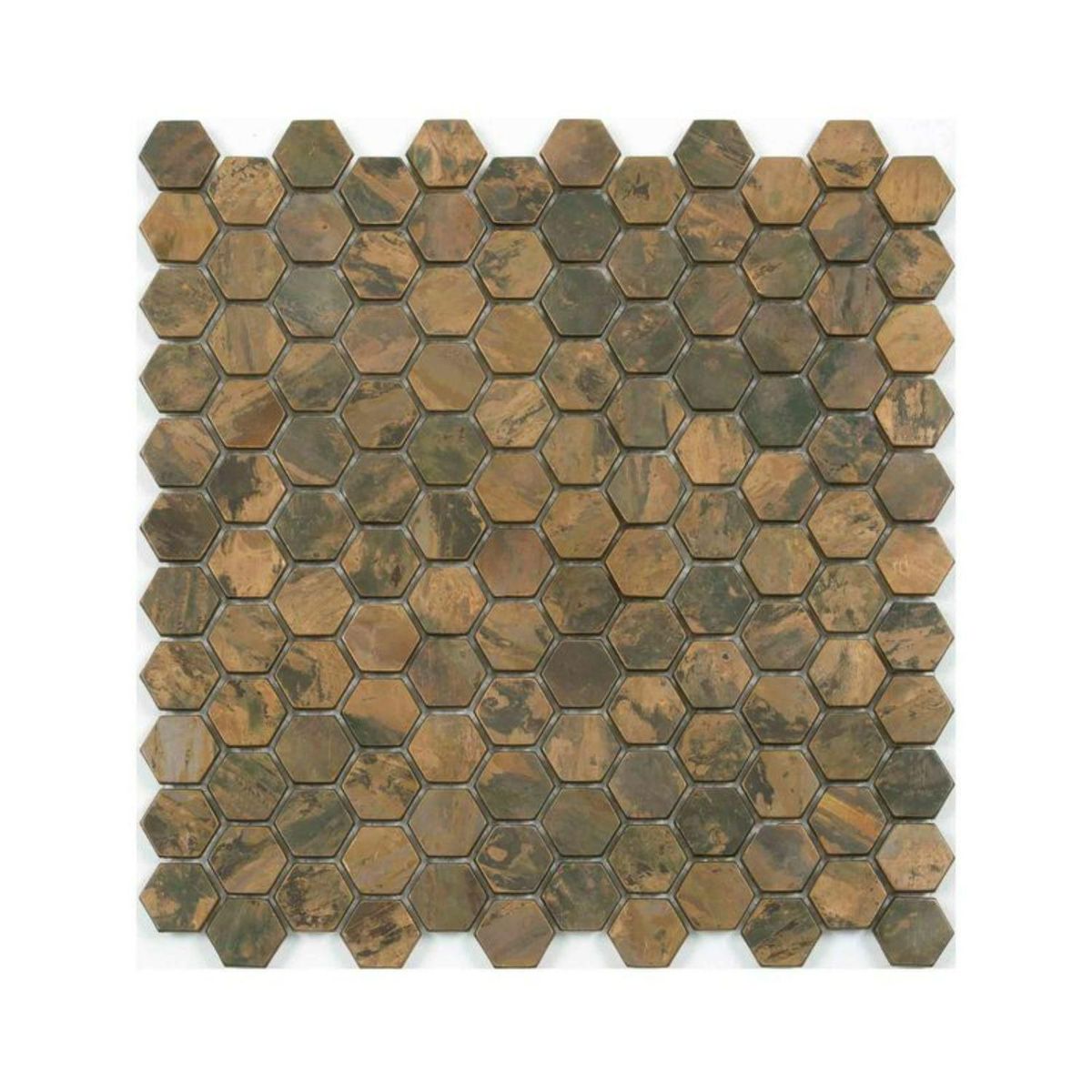 KLIPEN - Mosaico Mini Hexagon Bronze 30.6x29cm