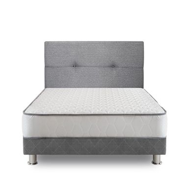 Cama Americana Elegant Forli 1.5 Plazas + Colchn + Cabecera Alicia + Almohada + Protector