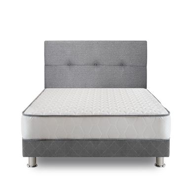 Cama Americana Elegant Forli 2 Plazas + Colchn + Cabecera Alicia + Almohada + Protector