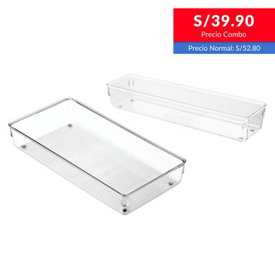 Organizador De Cocina 8X2.65X2.65Cm + Porta Esponja Transparente