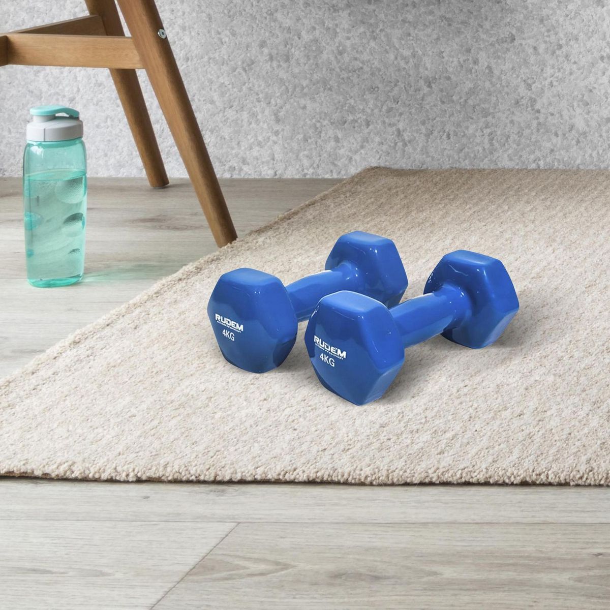 RUDEM - Par de Mancuernas con Color 4 Kg