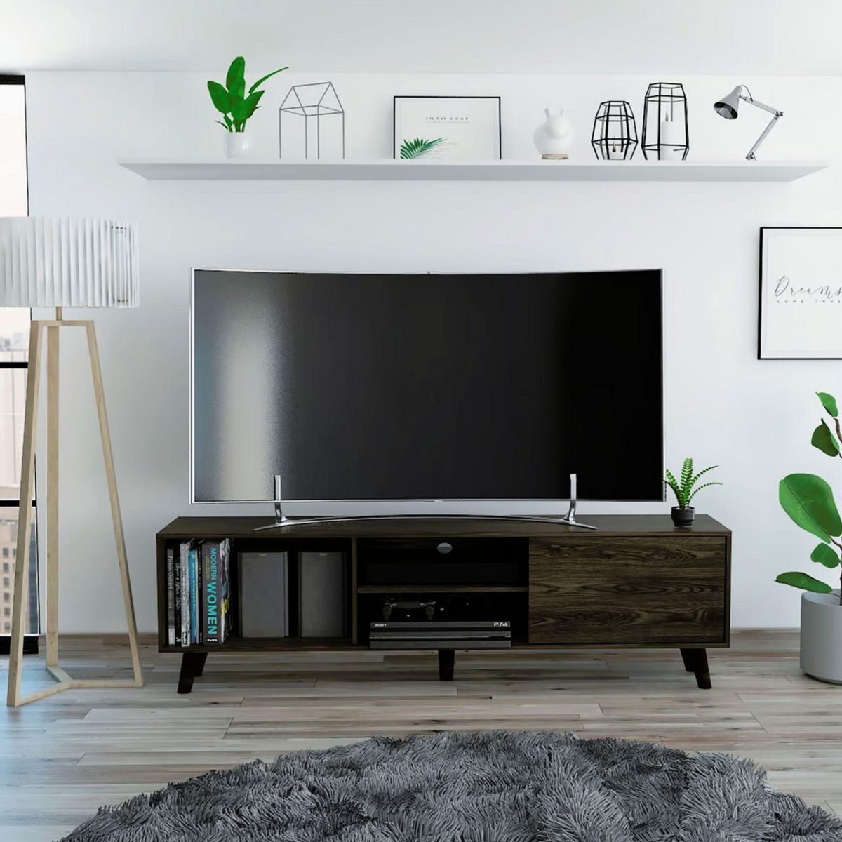 TUHOME - Mesa de TV 70" Cincinatti