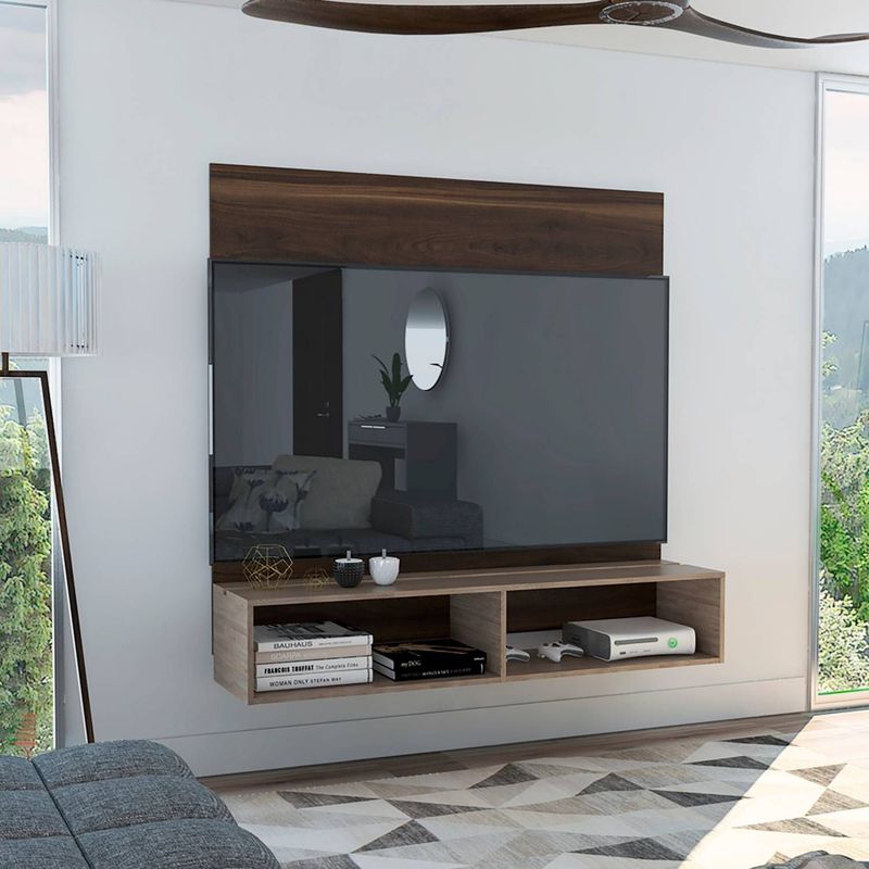 TUHOME - Panel TV 60'' Fraktal Habano/Miel